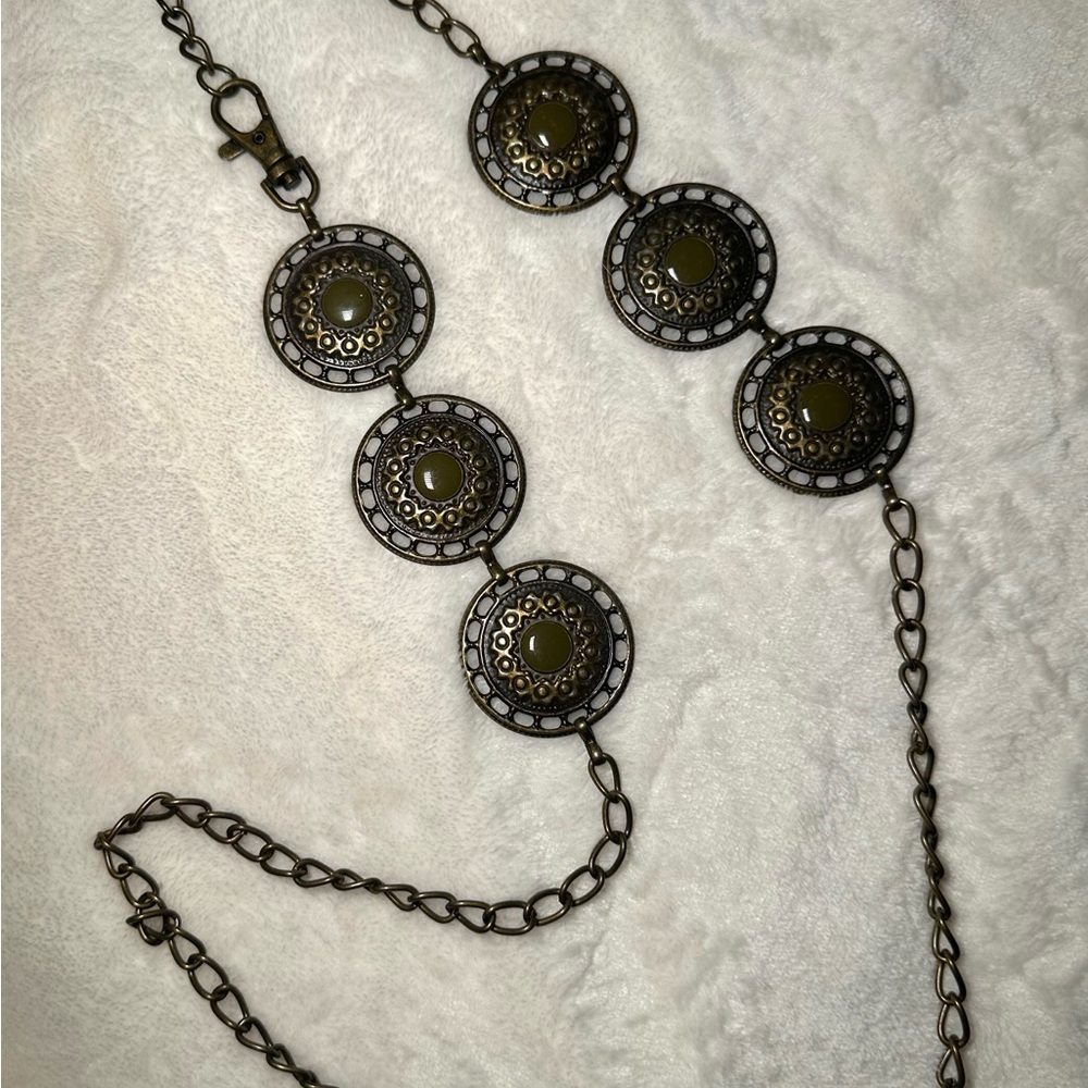 Antique Bronze Chain Belt